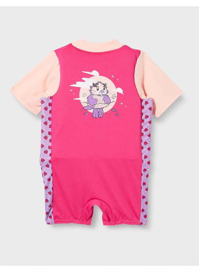 Speedo Unisex Kids Character Printed Float Suit - Aria Miami Lilac/Sweet Taro - Image 3