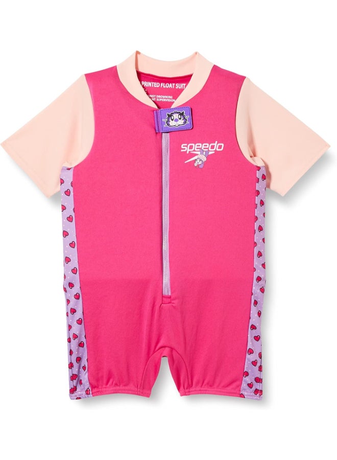 Speedo Unisex Kids Character Printed Float Suit - Aria Miami Lilac/Sweet Taro - Image 1