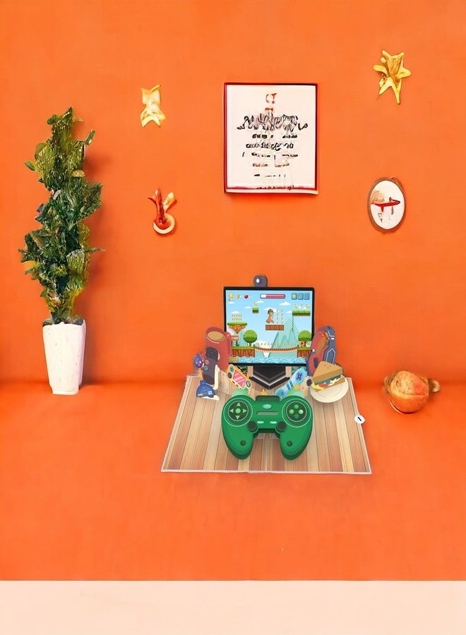 Rykamia Video Game Pop Up Birthday Card for Brother – 3D Gaming Greeting Card for Teenage Boys – Gamer Birthday Card with Envelope & Note Insert – Funny Geek Gift for Gamers - Image 5