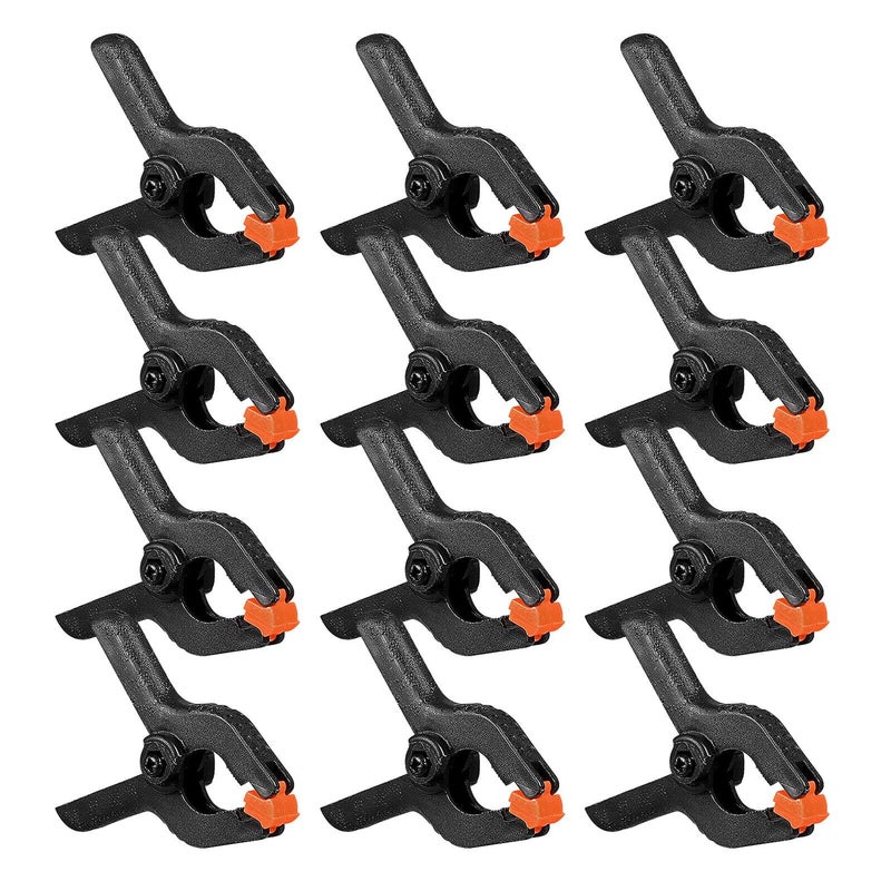 50 Pcs Photography Background Clamps Heavy Duty 2 Inch Plastic Spring Clips for Studio Backdrop Stand Muslin and Canvas Holder Photo Video Equipment - Image 2