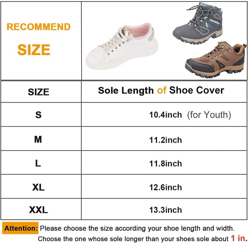 KRATARC Water-Resistant Shoes Covers Foldable Rain Boot Reflective Snow for Men Women Outdoor Cycling Walking Hiking - Image 5