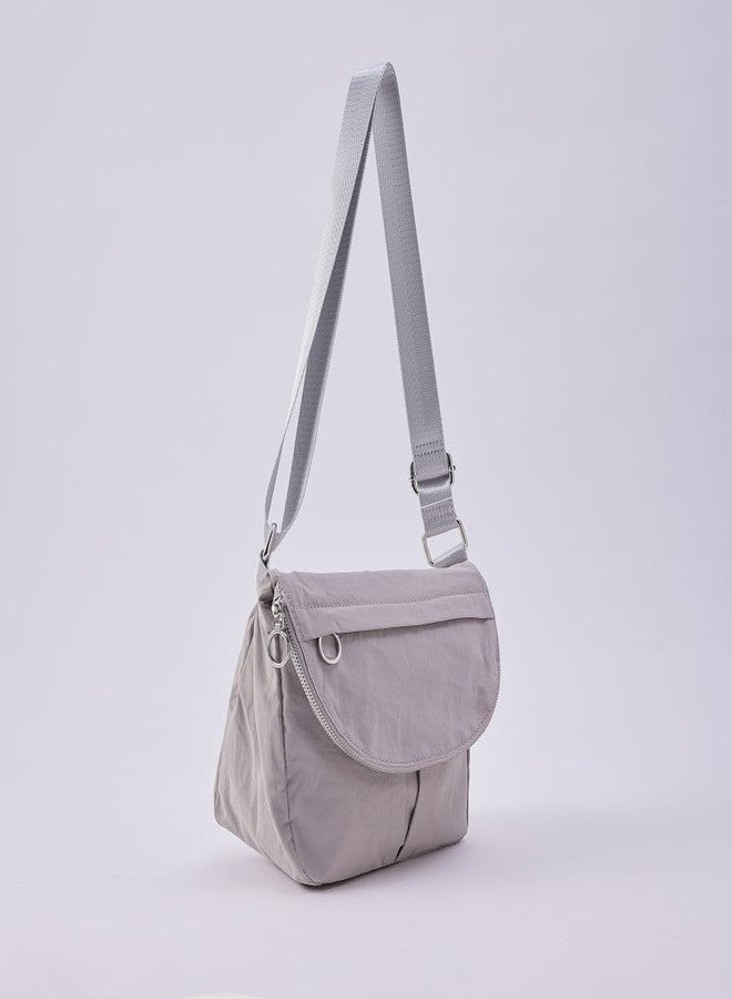 VAKAER Crossbody Purse for Women, 5L Casual Festival Bag With Adjustable Strap Women's Shoulder Handbags for Travel Workout (Light Grey) - Image 5