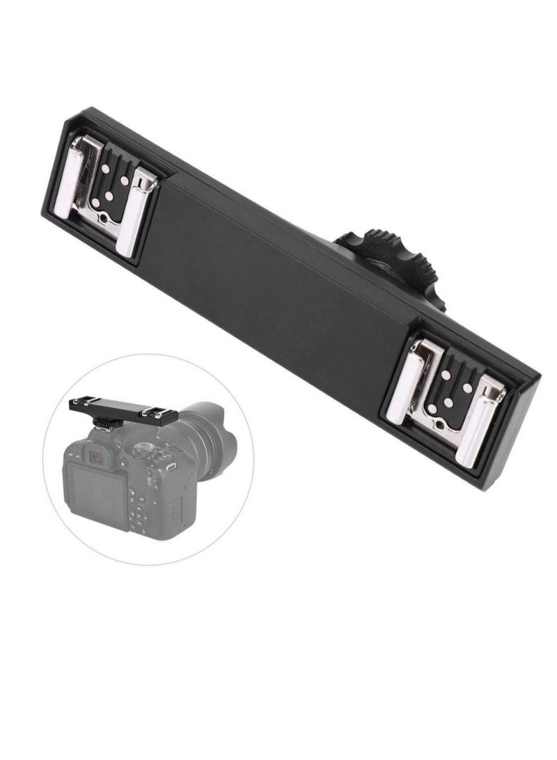 Captaintech Camera Hot Shoe Splitter, Loadable Up to 3 Kg SLR Dual Hot Shoe Splitter, Convenient Ultralight for Canon'S I-TTL(for Canon) - Image 1