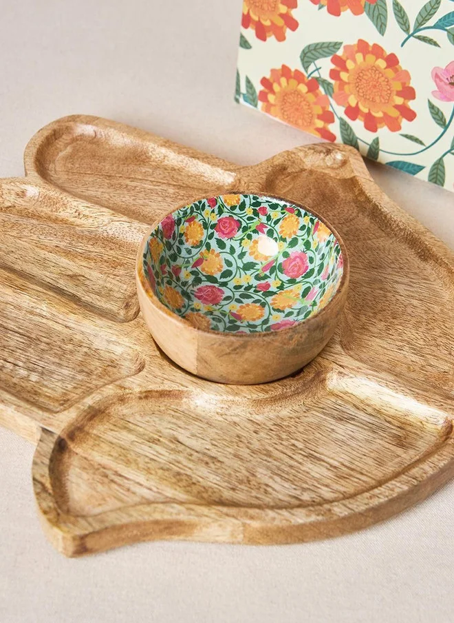 Chumbak  Rani Bagh Hamsa Platter with Dip Bowl  | Best Price UAE