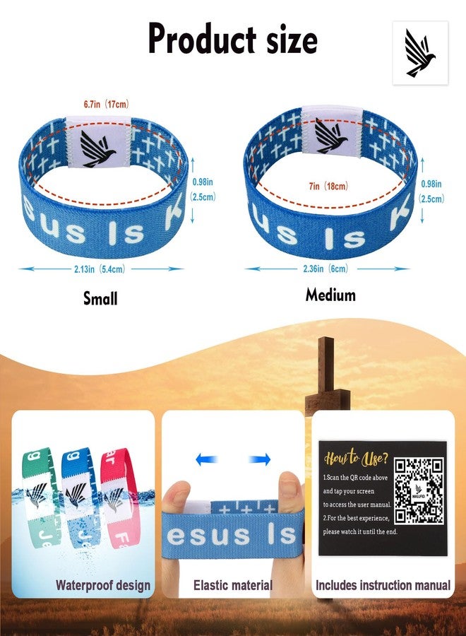 WALLFID 6 Pieces Set,Daily Bible Verse,Bible Verse,Smart,Christian for Men and Women,Faith Reminder,Comfortable Fit (6 Pack - Set 2) - Image 4