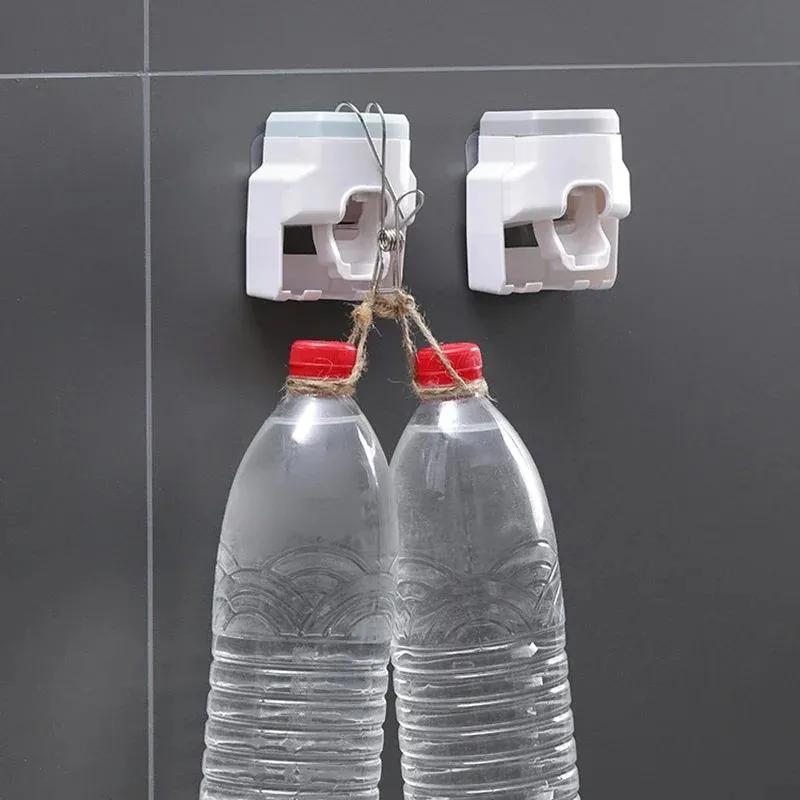 Toothpaste Dispenser with Integrated Toothbrush Holder 7.5*10*6 cm Plastic Silicone Material Waterproof Durable 1pcs for Bathroom Kitchen Home Hotel Use No Tools Installation Adhesive Strips Holds Up to 10 Pounds - Image 5