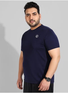 Instafab Plus Men's Solid Black Regular Fit Activewear T-Shirt  - Image 3