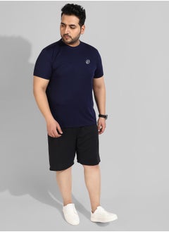 Instafab Plus Men's Solid Black Regular Fit Activewear T-Shirt  - Image 5