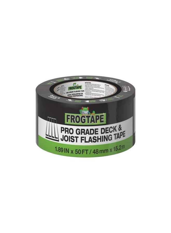FrogTape Pro Grade Deck and Joist Flashing Tape - 2 Inch Width (1.89 in. x 50 ft) - All Weather & UV Resistant Joist Tape for Decking, Wood, Beams with Advanced Acrylic Adhesive - 13 mils - Black - Image 1