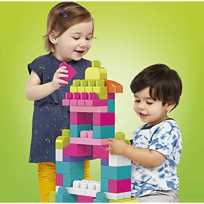 Mega Bloks FIRST BUILDERS BIG BUILDING BAG (PINK) - Image 3