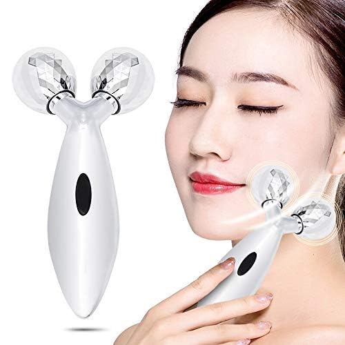 Zexrel 3D Face and Body Roller Massager, Y-Shape Face Lift Tool Firming Beauty Massage - Silver - Pack of 1 - Image 5