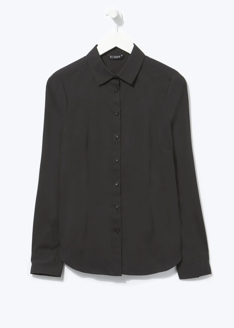 Matalan Et Vous Black Essential Blouse