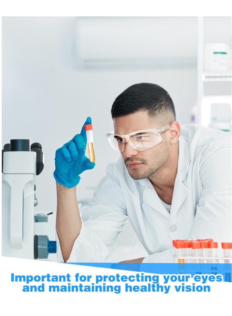 Captaintech 12 Pair Safety Glasses, Clear Eye Protection Glasses Ansi Z87.1 Protective Over Eyeglasses - Image 2