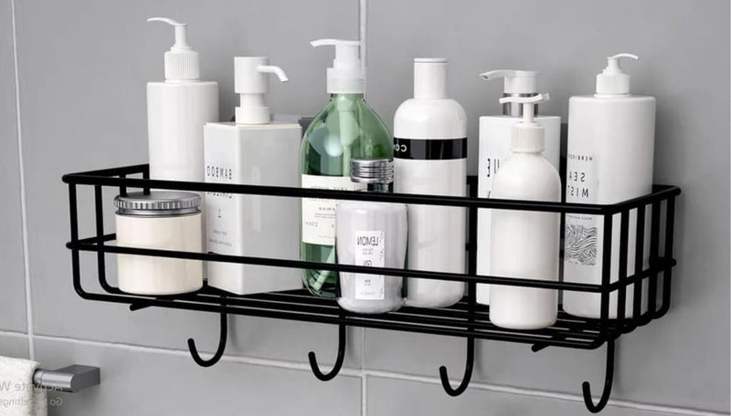 Gopendra Metal Self Adhesive Organizer Storage Hanging Shower Caddy Rack Shelf for Bathroom (AV 218 SELF) - Image 1