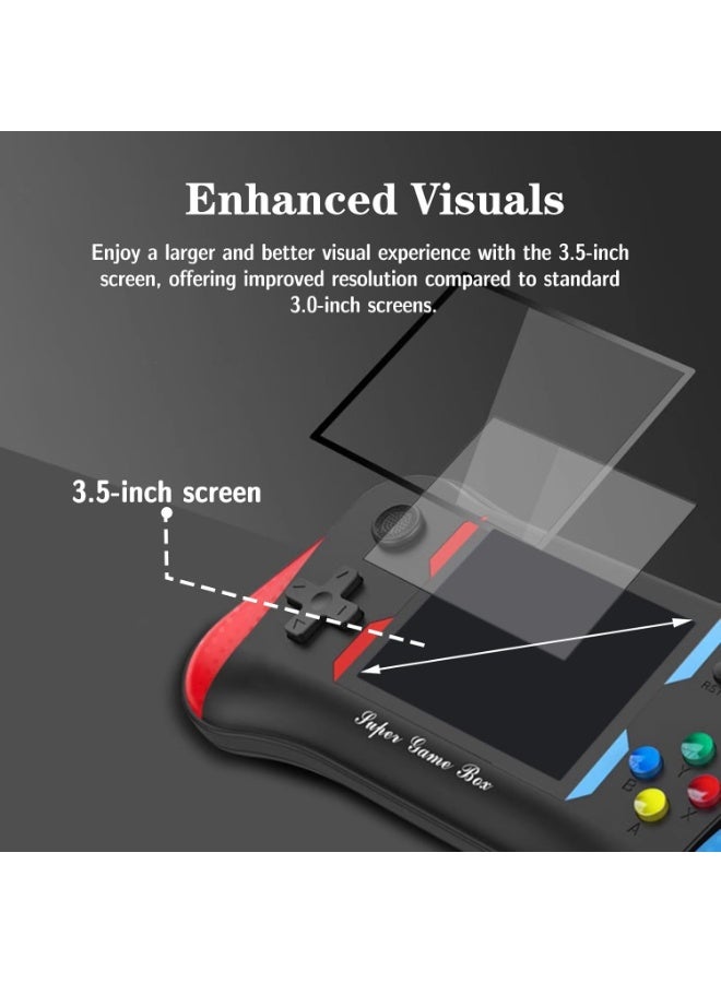 Rechargeable Handheld Game Console for Kids Adults, 3.5'' LCD Screen Retro Handheld Game Console, 500 Classical FC Games, Support 2 Players - Image 5