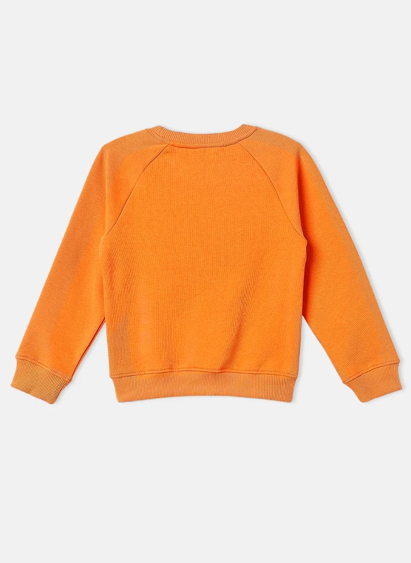 نوتيناتي Nautinati Fleece Bear Print Round Neck Sweatshirt
