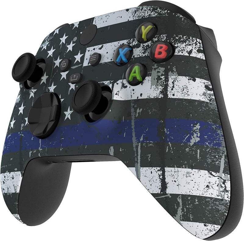 Premium Controllerz Store Custom Wireless Controller for Microsoft Xbox Series X/S & Xbox One - Soft Touch Feel Grip - (X/S Blue Line) - Image 4