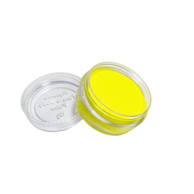 Mysense Mysense UV Blacklight Face Paint,Neon Fluorescent Body Paint,Single Water Activated Eyeliner,Water Based Glow in the Dark Makeup for Party Halloween Cosplay,Yellow 