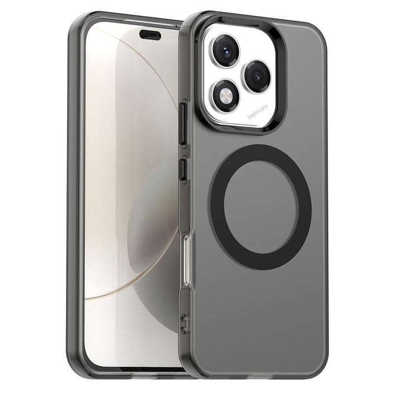 erorex For Honor 400 Lite Global Candy Magsafe PC Hybrid TPU Phone Case(Black) - Image 1