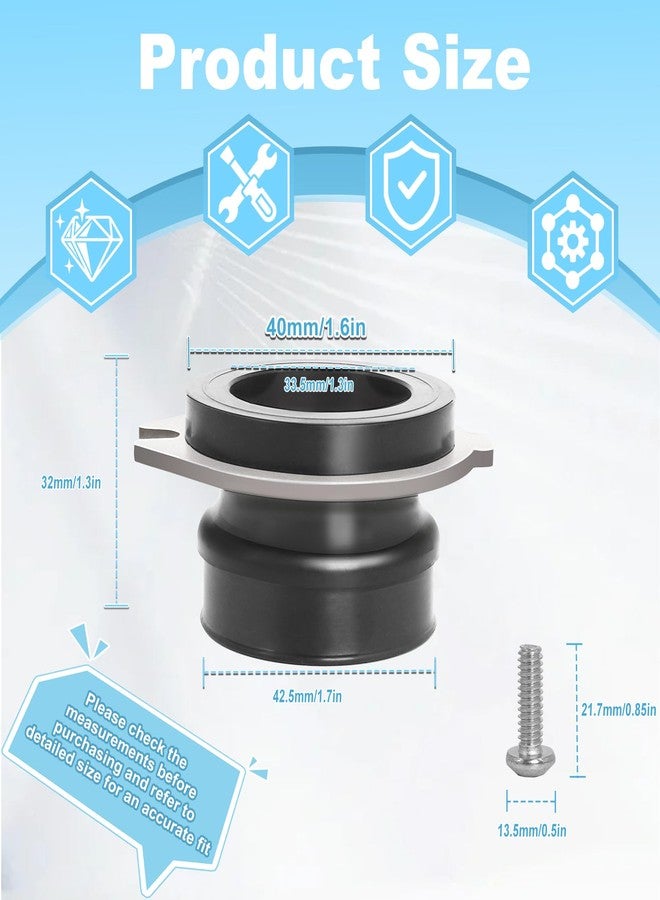 كيتوفا قطع غيار بديلة لمطحنة النفايات من نوع Flex Coupler 75499 متوافقة مع جهاز Insink-erator، وصلة تثبيت أنبوب الذيل المرن المقاوم للاهتزاز، تحل محل رقم القطعة 74085 - Image 2