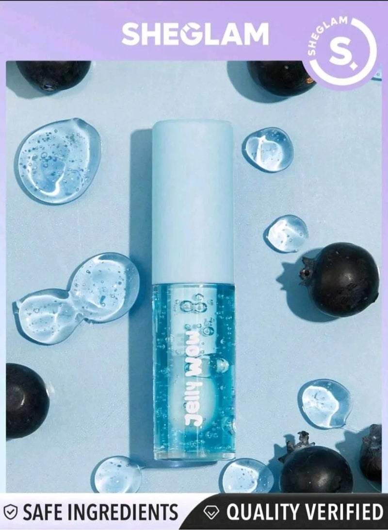 Lip Gloss Jelly Wow Hydrating Lip Oil Mali-Blue Berry  - Image 1