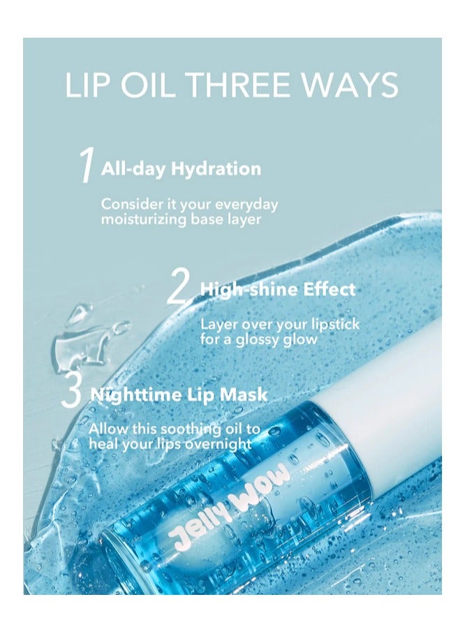 Lip Gloss Jelly Wow Hydrating Lip Oil Mali-Blue Berry  - Image 3
