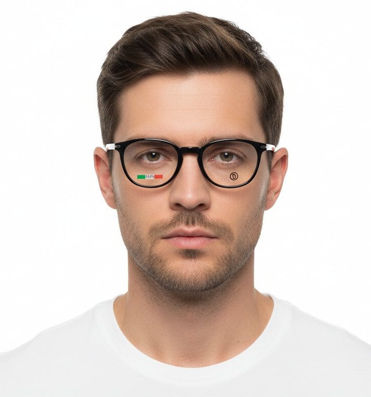 B1919  Square ( Made in Italy ) Mens Optical Frames - Image 1