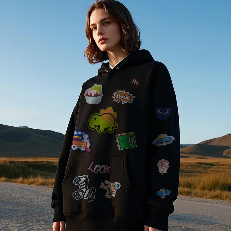 RF-patch 80Pcs Random Iron on Patches Bulk, Embroidered Applique Iron on/Sew on Patches for Clothes, Hats, Jeans, Jacket - Image 5