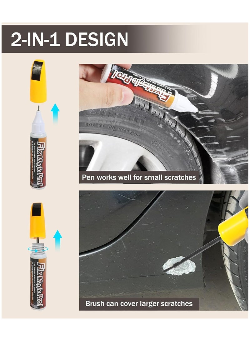 AirYoung قلم طلاء التلميع، مزيل خدوش السيارة للخدوش العميقة، قلم إصلاح خدوش طلاء السيارة 2 في 1، ملحقات السيارة قلم طلاء السيارة طلاء التلميع، مزيل خدوش السيارة للخدوش العميقة - Image 4