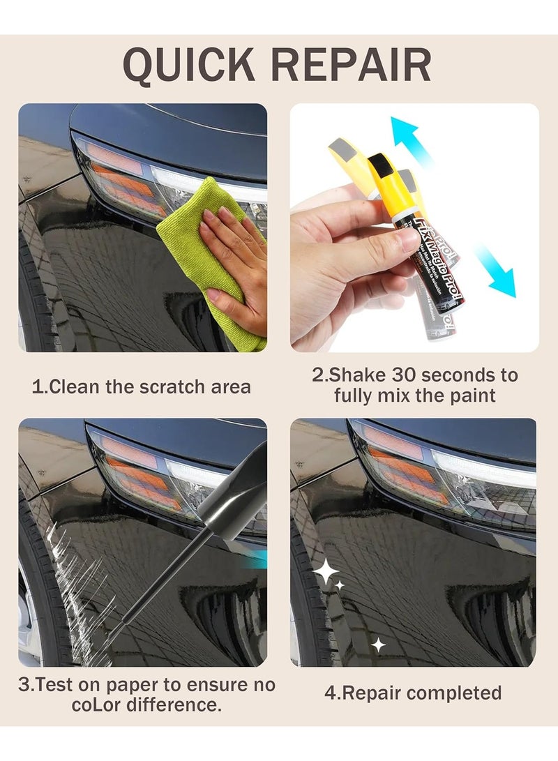AirYoung قلم طلاء التلميع، مزيل خدوش السيارة للخدوش العميقة، قلم إصلاح خدوش طلاء السيارة 2 في 1، ملحقات السيارة قلم طلاء السيارة طلاء التلميع، مزيل خدوش السيارة للخدوش العميقة - Image 5