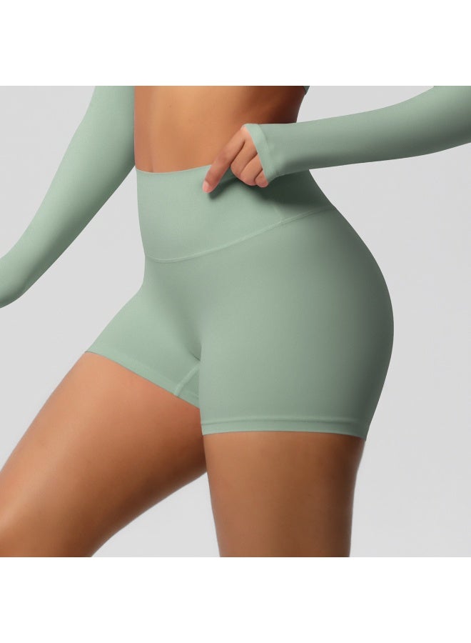شورت يوغا نسائي بخصر مرتفع ورفع للمؤخرة، درزة داخلية 3 بوصات، بفرشاة مزدوجة للجري واللياقة البدنية - Image 5