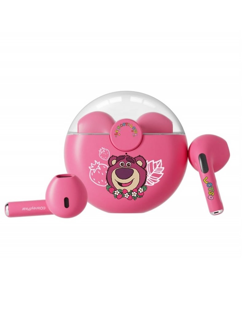 Disney سماعات أذن بلوتوث لاسلكية Q50، تصميم مريح، صوت عالي الجودة، سماعة ذكية بلمسة طويلة، سماعات أذن مريحة محمولة للموسيقى، (1 قطعة، لوتسو) - Image 1