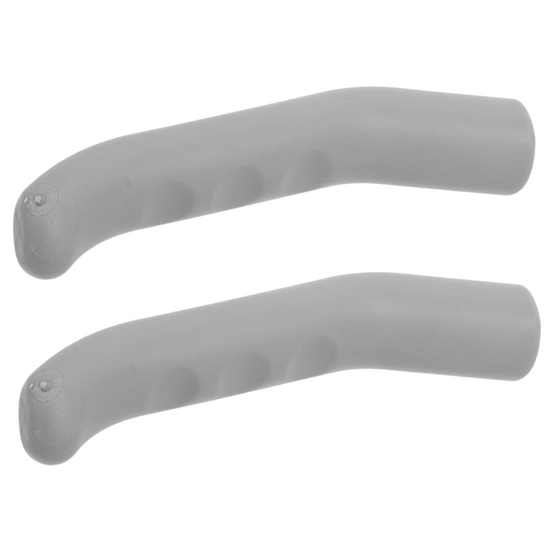 Anti Slip TPR Bike Brake Lever Grip Cover Pair Gray Mountain Bicycle Safety Handle Sleeve - Image 2