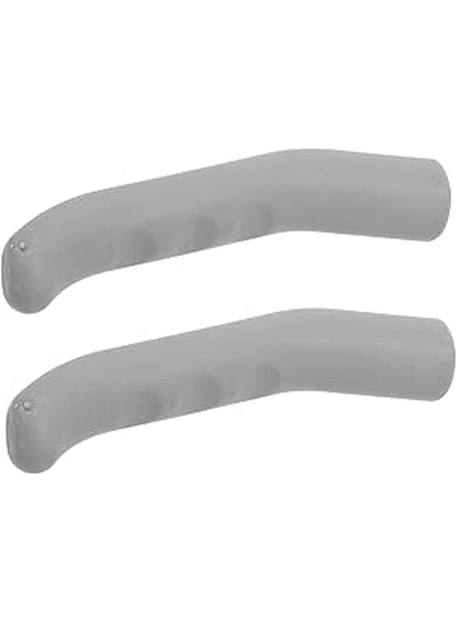 Anti Slip TPR Bike Brake Lever Grip Cover Pair Gray Mountain Bicycle Safety Handle Sleeve - Image 1