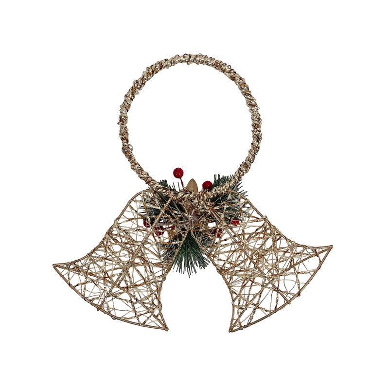 CHRISTMAS MAGIC Hanging Bells Gold 35x6.5x32cm - Image 2