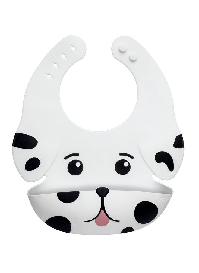 melii Silicone Weaning Bib For Babies & Toddlers Large Food Catcher (Dog)  - Image 1