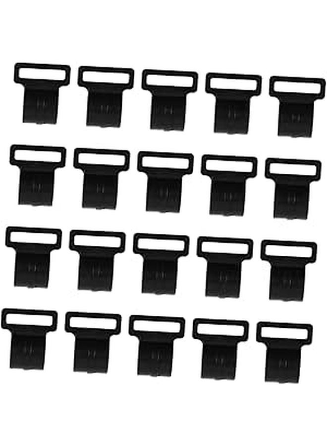 Heavy Duty 30 Pcs Tent Pole Connecting Hooks Awning Clips for Camping Outdoor Activities - Image 1