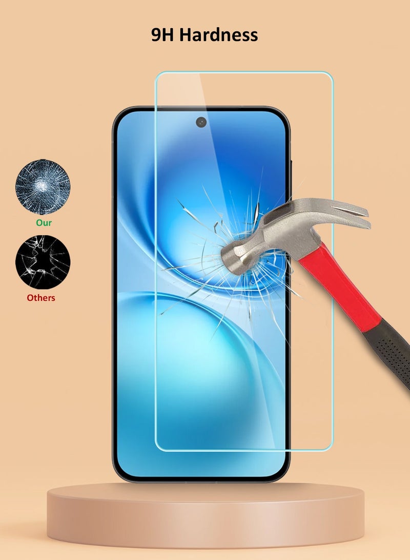 Techie Vivo X200 FE 5G Screen Protector HD Tempered Glass – 9H Hardness, Anti-Glare, Anti-Bubble, Ultra-Thin 0.33mm with Rounded Edges & Easy Installation - Image 3