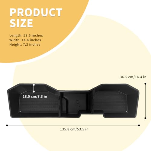 MAXDOM LLC MAXDOM Under Seat Storage Fit for (2007-2018) Chevy Silverado 1500/GMC Sierra 1500 (2007-2019) 2500HD 3500HD Crew Cab Rear Underseat Organizer Box - Image 4