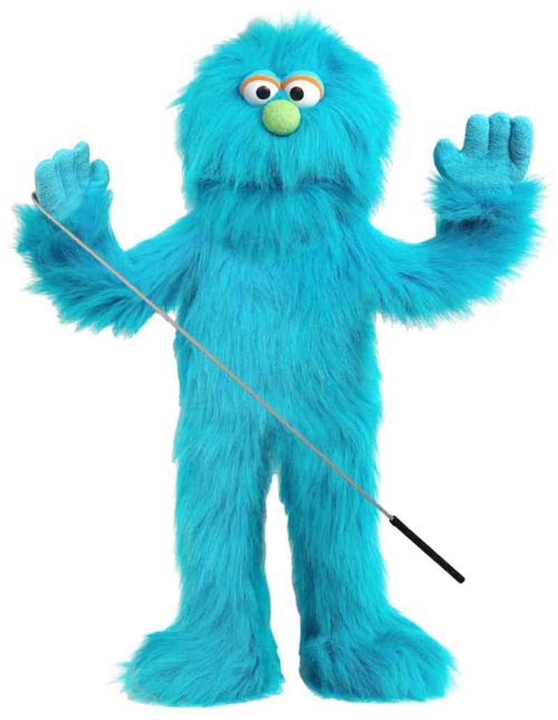 Silly Puppets دمى سيللي 30'' دمية وحش زرقاء بأسلوب فنون الدمى الكاملة - Image 1