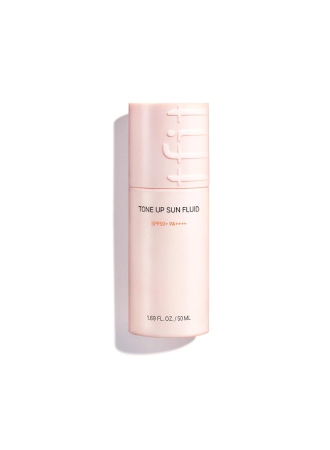 TFIT Tone Up Sun Fluid - Korean Sunscreen with SPF 50+ PA++++, Natural Coverage, No White Cast & Eye Irritation for Sensitive Skin,50ml - Image 1