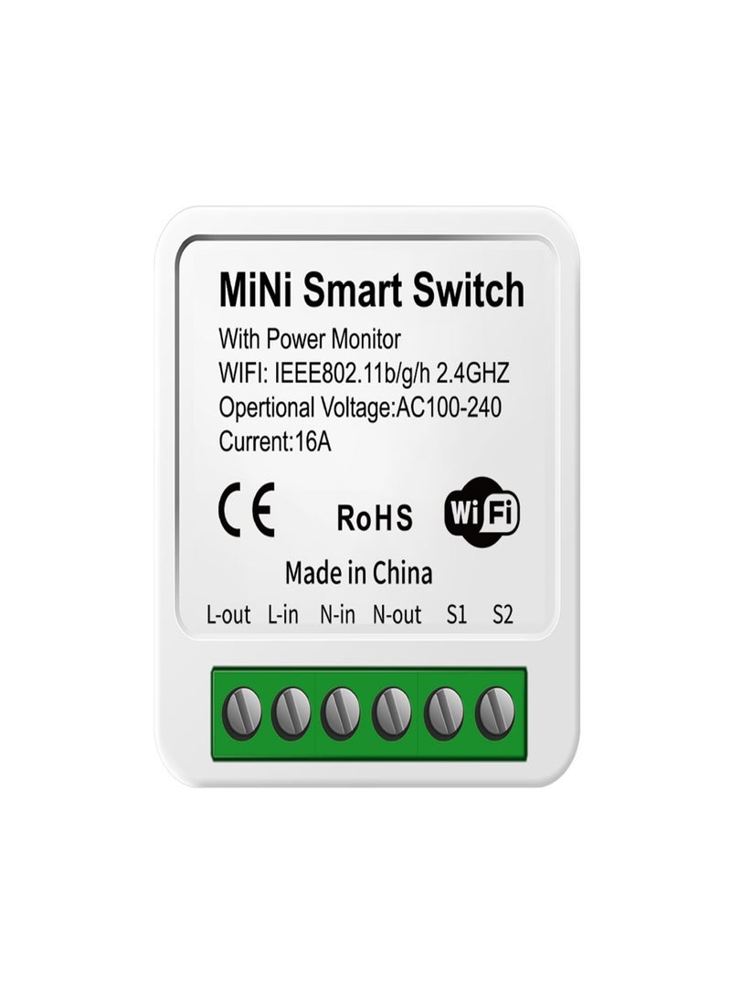 Tuya ZigBee 3.0 Smart Metering On/Off Switch Smart Light Switch Smart Home Automation DIY Circuit Breaker Support Google Home Yandex Alice APP Mobile Control 2 Way AC100-240V 16A - Image 2