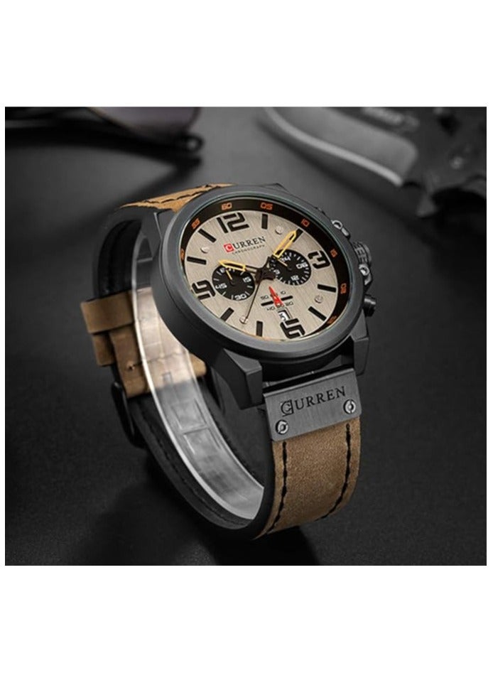 CURREN " A luxurious men's suede watch with an elegant design suitable for all occasions" - Image 2