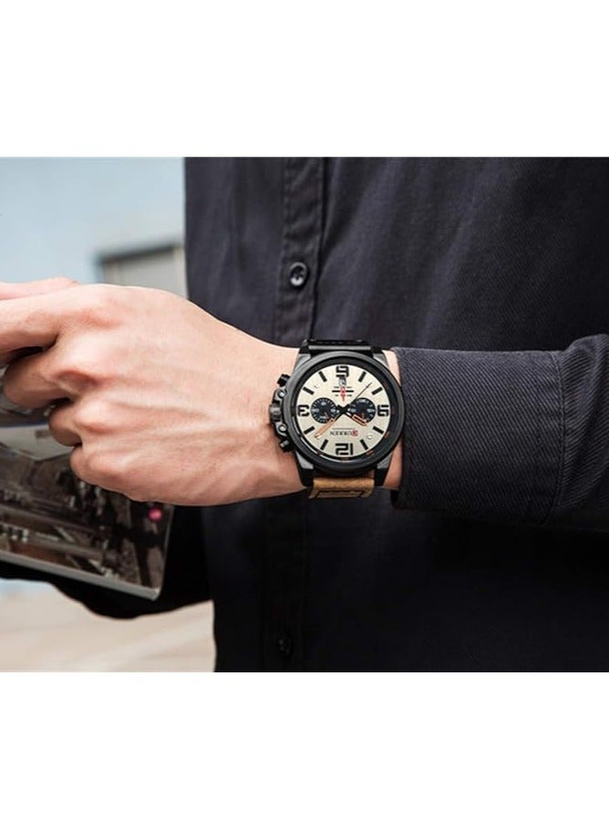 CURREN " A luxurious men's suede watch with an elegant design suitable for all occasions" - Image 3