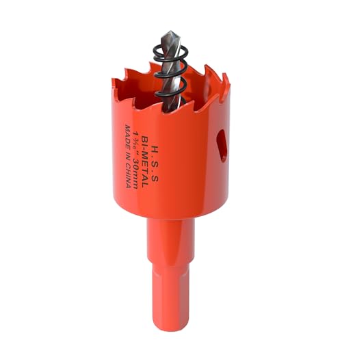 XDENGP Hole Saw 1-3/16" (30mm), Bi-Metal Hole Cutter, Hole Saw Drill Bits for Drilling Holes in Wood, Plastic, Drywall, Soft Metal Sheet - Image 1
