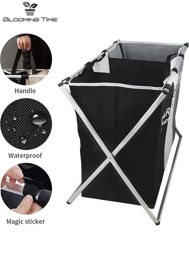 Classified Laundry Basket, Three Colors, Three Partitions, Foldable Storage Does Not Take Up Space