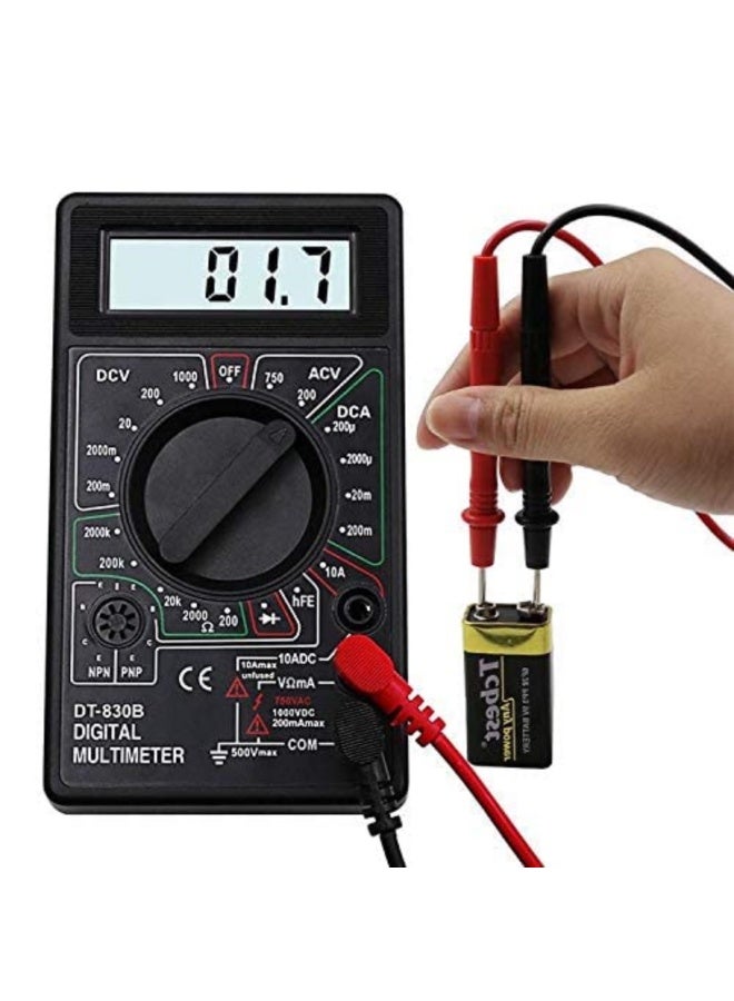 Professional Digital Multimeter Polymeter For Measuring Continuity Voltmeter Ammeter Ohmmeter Continuous Voltage Tester Resistance Test Leads And Mini Cases - Image 2