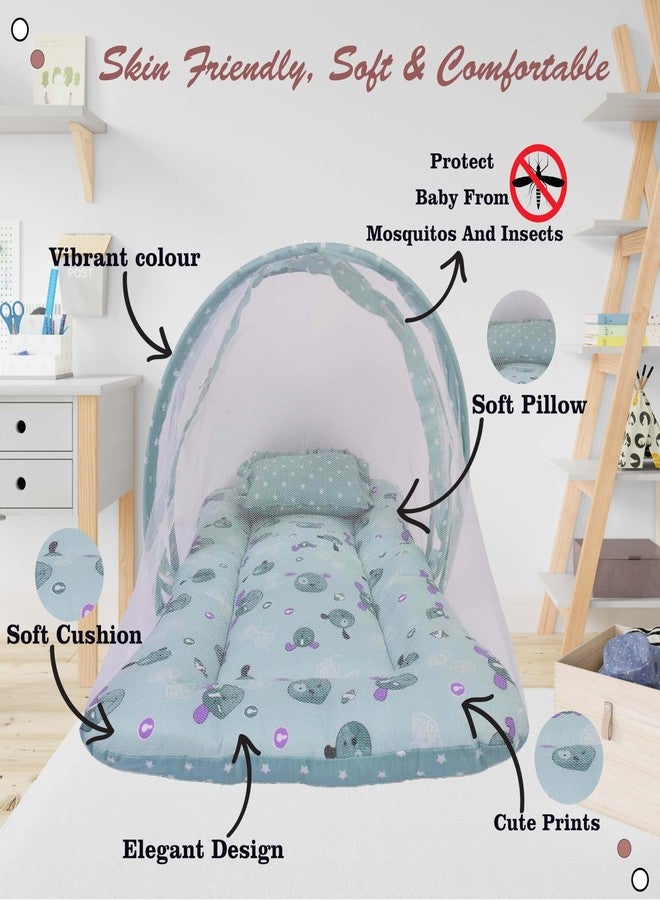 Kwitchy New Born Baby Bedding Set Combo Premium Essential Items for Unisex Babies (Green, 0-6 Months) (3PCS Set) - Image 3