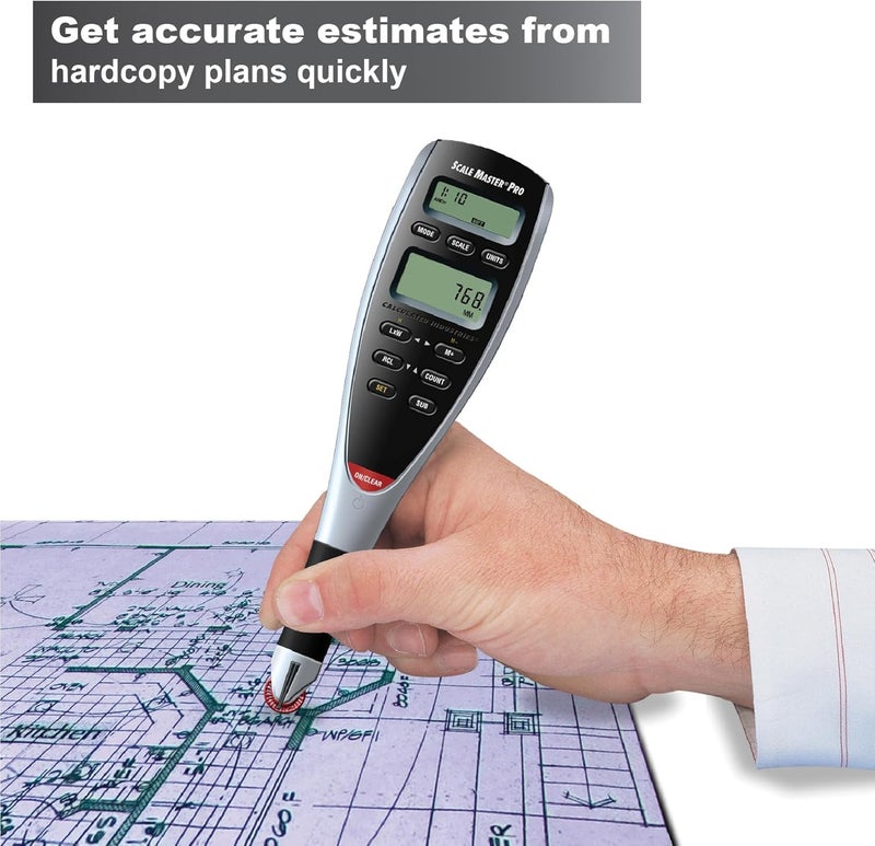 Calculated Industries 6025 Scale Master Pro Digital Plan Measure Tool with 72 Built-in Scales - Image 3