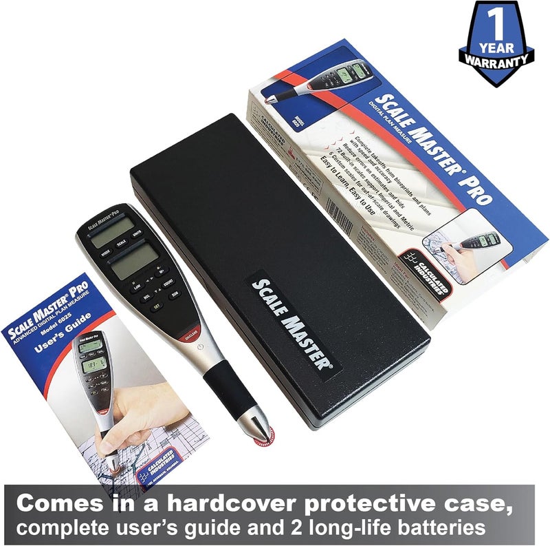 Calculated Industries 6025 Scale Master Pro Digital Plan Measure Tool with 72 Built-in Scales - Image 5